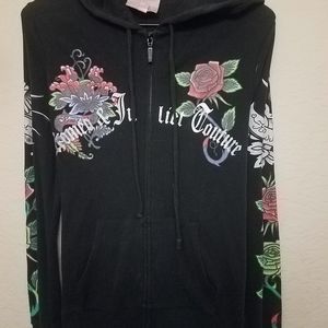 Romeo and juliette couture zip up hoodie